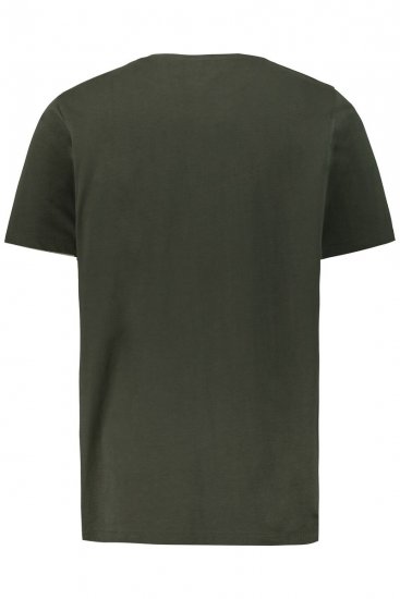 JP1880 726695 Henley-särk Tumeoliiv - T-särgid - Suured T-särgid 2XL – 14XL