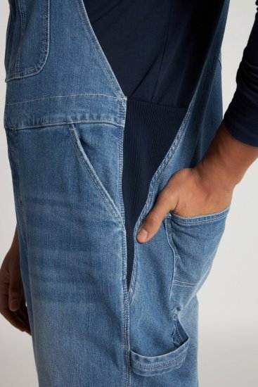JP1880 Dungarees Denim Adjustable Straps Blue - Teksad ja püksid - Meeste suured teksad W40 – W70