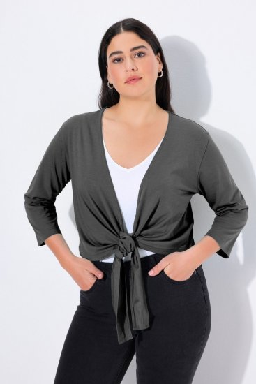 Ulla Popken 794514 Seotav trikoobolero Antratsiit - Bolerod - 
