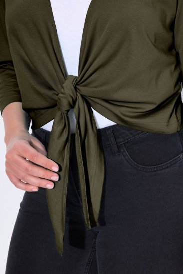 Ulla Popken 794514 Seotav trikoobolero Tumeroheline - Bolerod - 