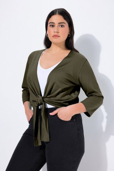 Ulla Popken 794514 Seotav trikoobolero Tumeroheline - Bolerod - 