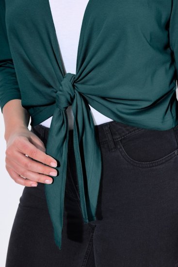 Ulla Popken 794514 Seotav trikoobolero Petrool - Bolerod - 