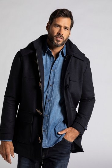 JP1880 Duffle Coat Water Repellent with Detachable Hood Navy - Jakid ja joped - Joped, suured suurused: 2XL – 12XL