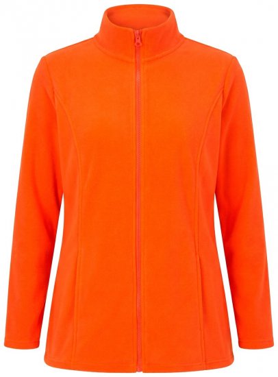 Ulla Popken 796970 Kerge fliisjakk Oranžikaspunane - Fleece riided - 