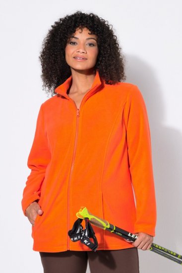 Ulla Popken 796970 Kerge fliisjakk Oranžikaspunane - Fleece riided - 