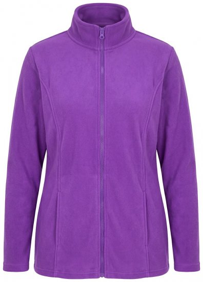 Ulla Popken 796970 Kerge fliisjakk Tumelilla - Fleece riided - 