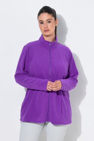 Ulla Popken 796970 Kerge fliisjakk Tumelilla - Fleece riided - 