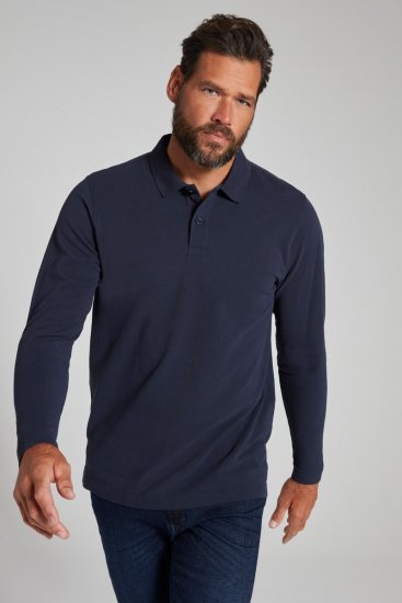 JP1880 799230 Pika varrukaga polosärk Tumesinine - Polosärgid - Meeste suured polosärgid 2XL – 8XL