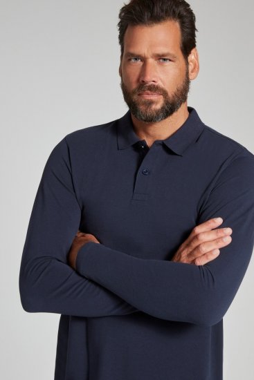 JP1880 799230 Pika varrukaga polosärk Tumesinine - Polosärgid - Meeste suured polosärgid 2XL – 8XL