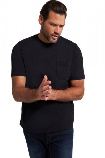 JP1880 799997 Rinnataskuga T-särk Must - T-särgid - Suured T-särgid 2XL – 14XL