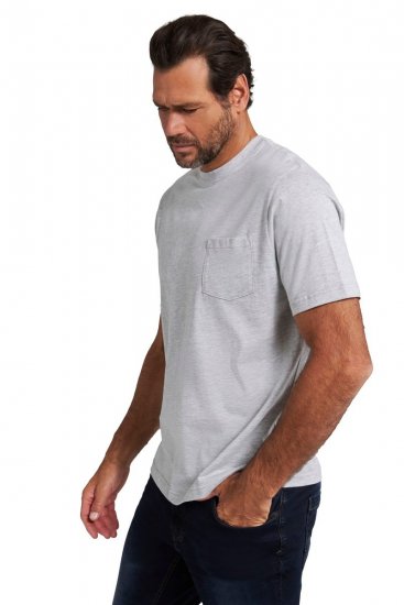 JP1880 799997 Rinnataskuga T-särk Hallmeleeritud - T-särgid - Suured T-särgid 2XL – 14XL