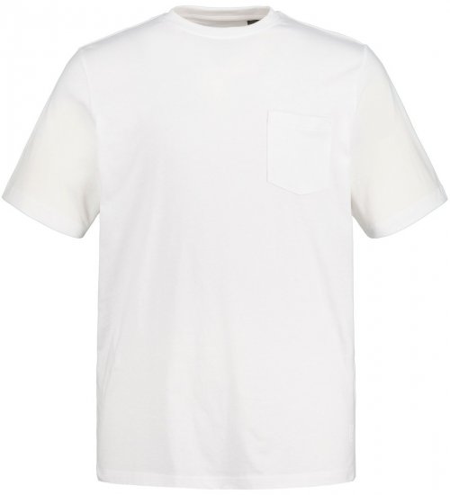 JP1880 799997 Rinnataskuga T-särk Valge - T-särgid - Suured T-särgid 2XL – 14XL
