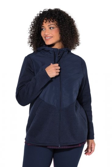Ulla Popken 800400 Fliisvoodriga jakk Tumesinine - Fleece riided - 