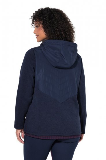 Ulla Popken 800400 Fliisvoodriga jakk Tumesinine - Fleece riided - 