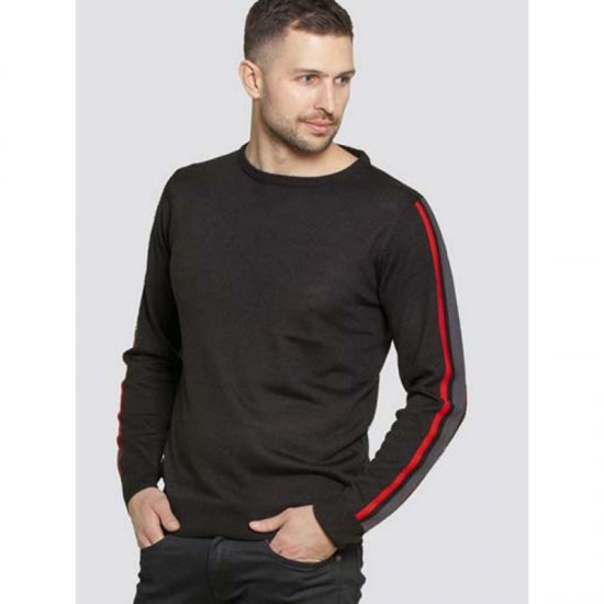 D555 Orlando Sweater Black - Sviitrid ja dressipluusid - Meeste suured kapuutsiga jakid suurustes 2XL – 14XL