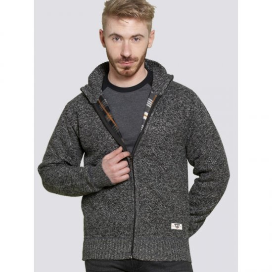 D555 Braxton Sweater Charcoal - Sviitrid ja dressipluusid - Meeste suured kapuutsiga jakid suurustes 2XL – 14XL