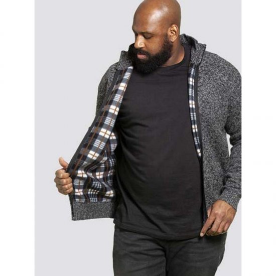 D555 Braxton Sweater Charcoal - Sviitrid ja dressipluusid - Meeste suured kapuutsiga jakid suurustes 2XL – 14XL