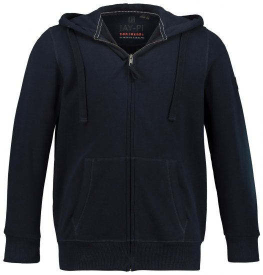 Jay-Pi 804164 Lukuga dressipluus Tumesinine - Sviitrid ja dressipluusid - Meeste suured kapuutsiga jakid suurustes 2XL – 14XL