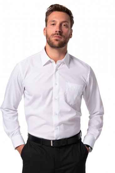 JP1880 804890 Pika varrukaga triikimisvaba Business-särk Valge - Särgid - Meeste suured särgid 2XL – 8XL