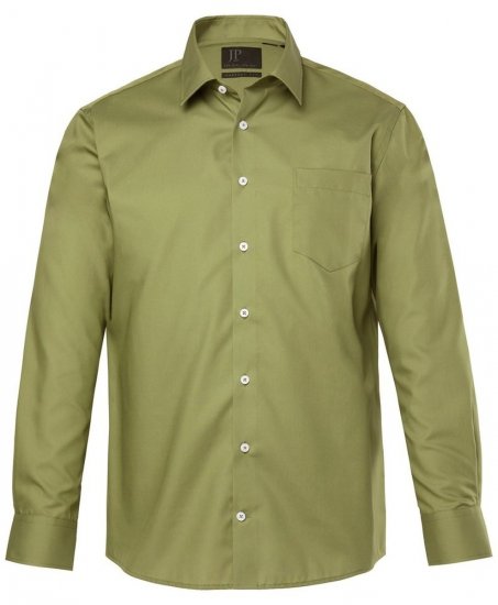 JP1880 Shirt Business Long Sleeve Green - Särgid - Meeste suured särgid 2XL – 8XL
