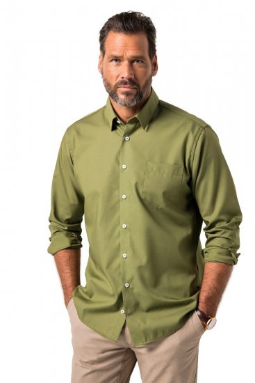 JP1880 Shirt Business Long Sleeve Green - Särgid - Meeste suured särgid 2XL – 8XL