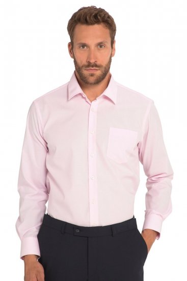JP1880 Shirt Business Long Sleeve Pink - Särgid - Meeste suured särgid 2XL – 8XL