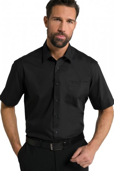 JP1880 804891 Lühikeste varrukatega särk Must - Särgid - Meeste suured särgid 2XL – 8XL