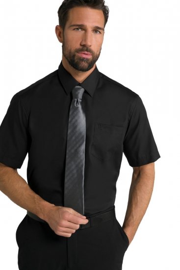 JP1880 804891 Lühikeste varrukatega särk Must - Särgid - Meeste suured särgid 2XL – 8XL
