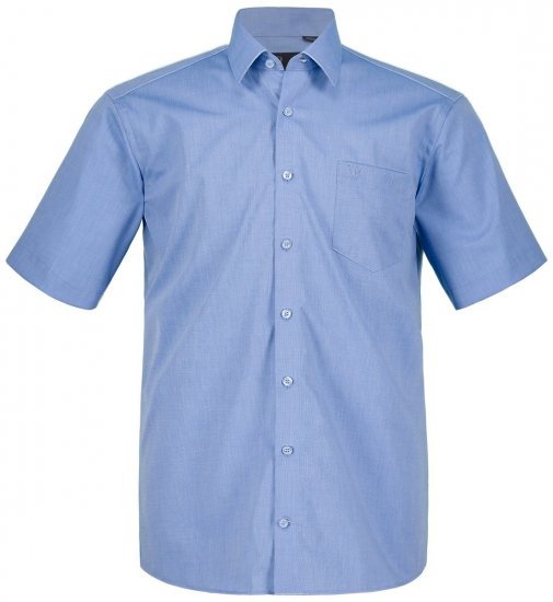 JP1880 804891 Lühikeste varrukatega särk Helesinine - Särgid - Meeste suured särgid 2XL – 8XL