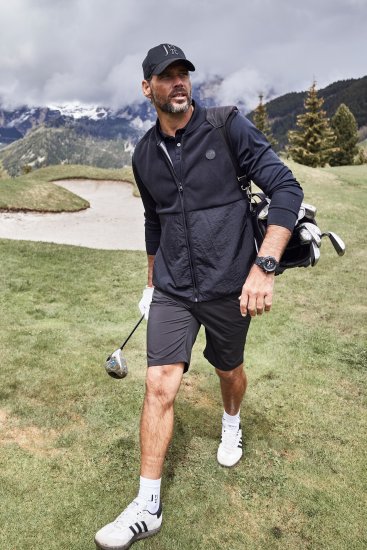 JP1880 Jay-Pi QuickDry Long Sleeve Golf Polo Shirt Black - Spordiriided & outdoor - Suured suurused meeste spordiriided