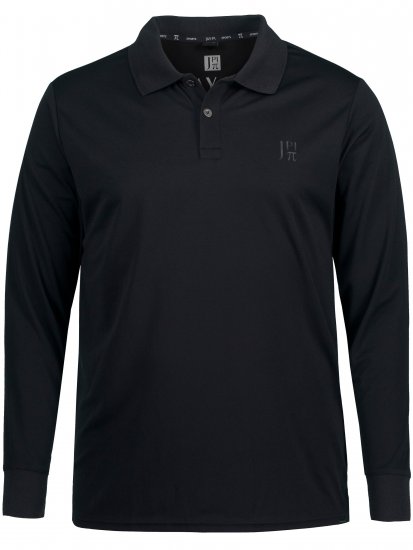 JP1880 Jay-Pi QuickDry Long Sleeve Golf Polo Shirt Black - Spordiriided & outdoor - Suured suurused meeste spordiriided