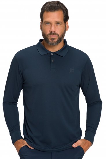 JP1880 Jay-Pi QuickDry Long Sleeve Golf Polo Shirt Navy Blue - Spordiriided & outdoor - Suured suurused meeste spordiriided