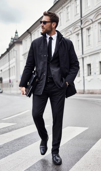 JP1880 Kelto Flexnamic Business Suit Black - Ülikonnad ja pintsakud - Ülikonnad suured suurused