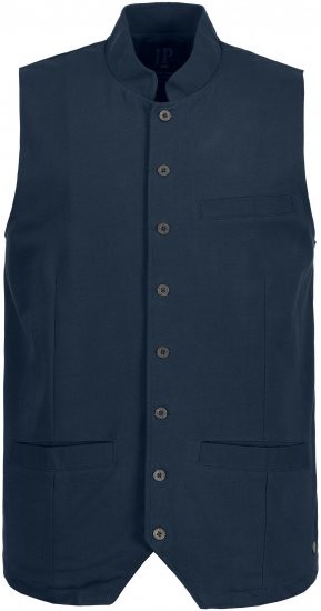 JP1880 Mottled Stretch Knit Stand-up Collar Vest Navy Blue - Jakid ja joped - Joped, suured suurused: 2XL – 12XL