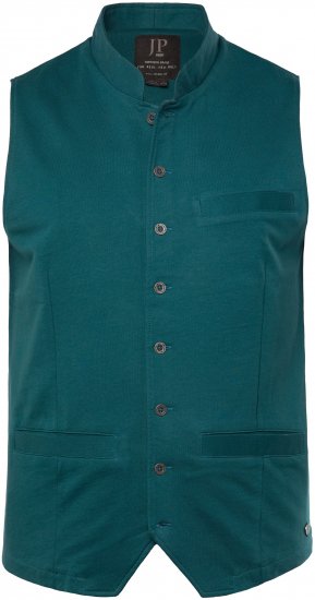 JP1880 Mottled Stretch Knit Stand-up Collar Vest Turquoise Blue - JP1880 - JP1880 Meeste Riided Suurtes Suurustes