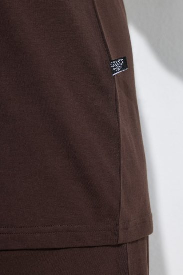 Ulla Popken 806944 Lühikeste varrukatega pidžaama Pruun - Pidžaama/Loungewear - 