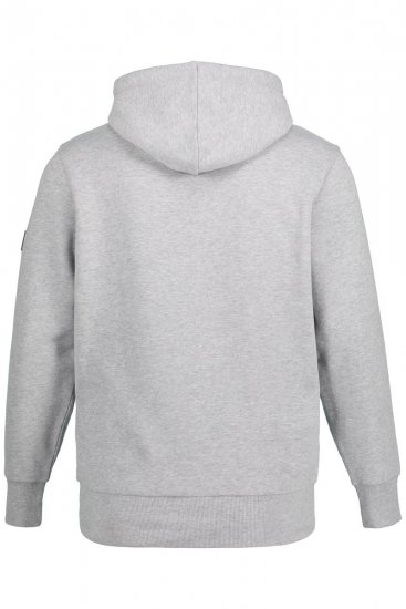 JAY-PI Hoodie with Soft Brushed Interior Grey - Sviitrid ja dressipluusid - Meeste suured kapuutsiga jakid suurustes 2XL – 14XL