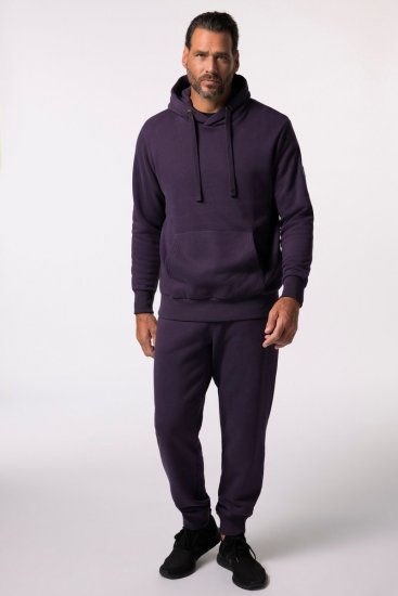 JAY-PI Hoodie with Soft Brushed Interior Purple - Sviitrid ja dressipluusid - Meeste suured kapuutsiga jakid suurustes 2XL – 14XL