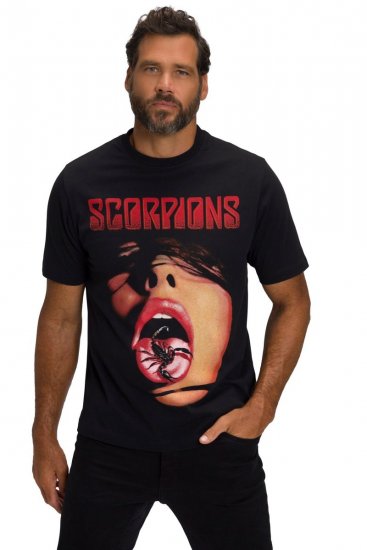 JP1880 Scorpions Graphic Comfort Fit Band T-Shirt Black - T-särgid - Suured T-särgid 2XL – 14XL