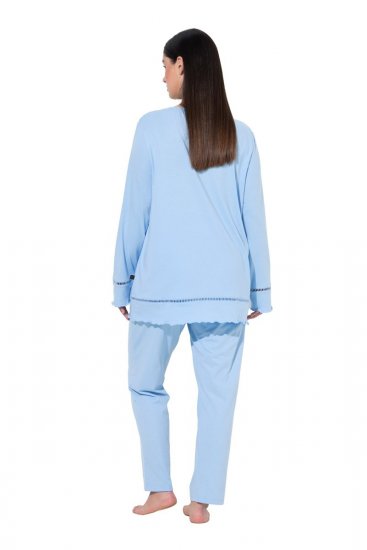 Ulla Popken 810592 Pitsiga pidžaama Helesinine - Pidžaama/Loungewear - 
