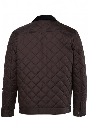 JP1880 811805 Tepitud jope velvetkraega Mustpruun - Jakid ja joped - Joped, suured suurused: 2XL – 12XL