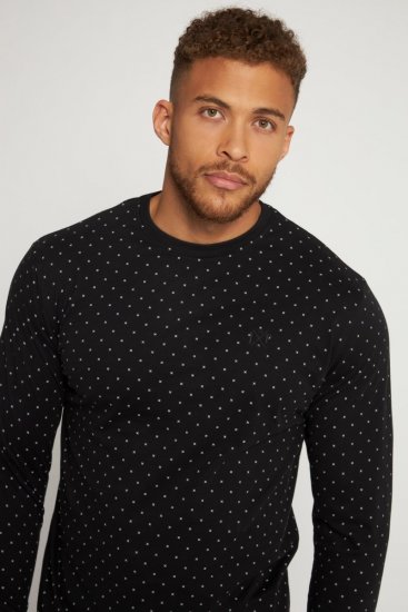 JP1880 Two-piece Pyjamas Long Sleeve and Long Trousers Black - Aluspesu ja ujumisriided - Aluspesu 2XL-8XL