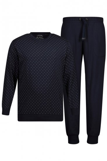 JP1880 Pyjamas Two-piece Long Sleeve and Long Trousers Navy - Aluspesu ja ujumisriided - Aluspesu 2XL-8XL