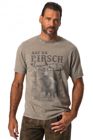 JP1880 Comfortable Fit Vintage Look T-Shirt Ash Gray - T-särgid - Suured T-särgid 2XL – 14XL