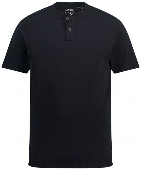 JP1880 818628 Henley-särk kõhulõikega Must - T-särgid - Suured T-särgid 2XL – 14XL