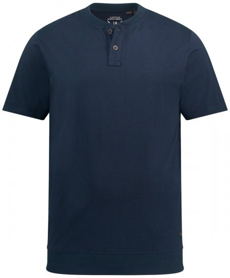 JP1880 818628 Henley-särk kõhulõikega Tumesinine - T-särgid - Suured T-särgid 2XL – 14XL