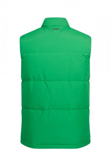 JP1880 818980 Tepitud vest puuvillasegust Heleroheline - Jakid ja joped - Joped, suured suurused: 2XL – 12XL