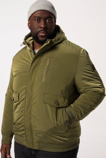 STHUGE Bomber Jacket With Hood Green - Jakid ja joped - Joped, suured suurused: 2XL – 12XL