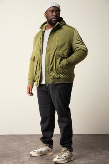 STHUGE Bomber Jacket With Hood Green - Jakid ja joped - Joped, suured suurused: 2XL – 12XL