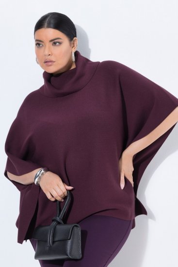 Ulla Popken 820620 Rullkraega pontšokampsun Ploom - Pontšod ja keebid - 